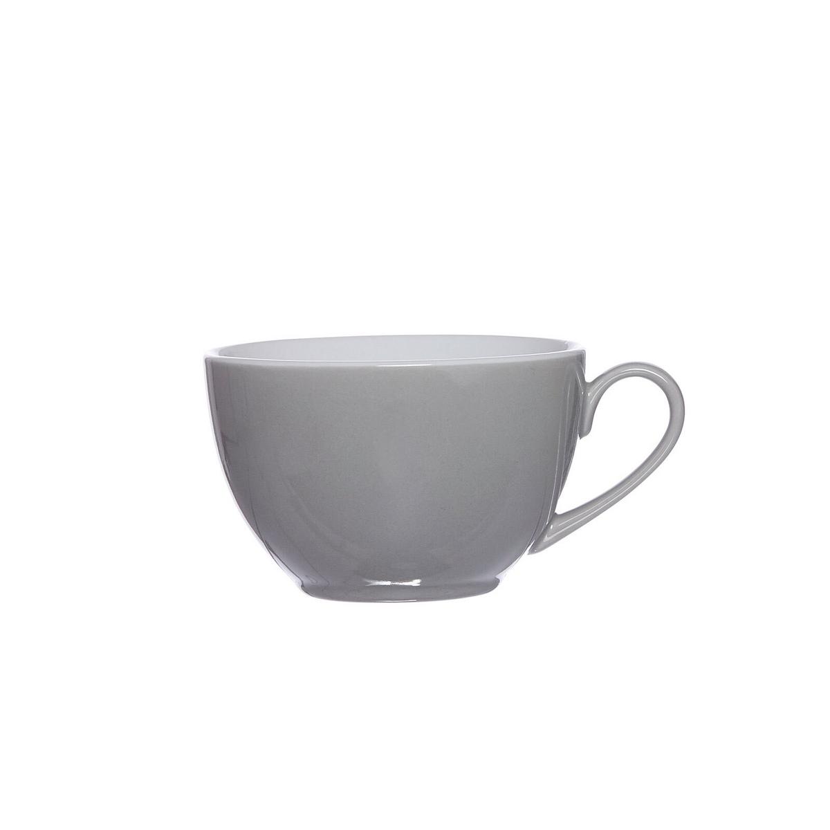 KAFFEETASSEN MIT UNTERTASSEN Doppio Grau 200 ml 6er Set - Grau, Keramik (16/8/16cm) - Ritzenhoff Breker