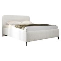 POLSTERBETT Holly - Creme/Schwarz, Holz/Textil (180/200cm) - MIRJAN24