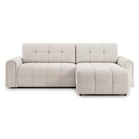 ECKSOFA Simolla Creme rechts - Creme/Schwarz, Kunststoff/Textil (180/268cm) - Selsey