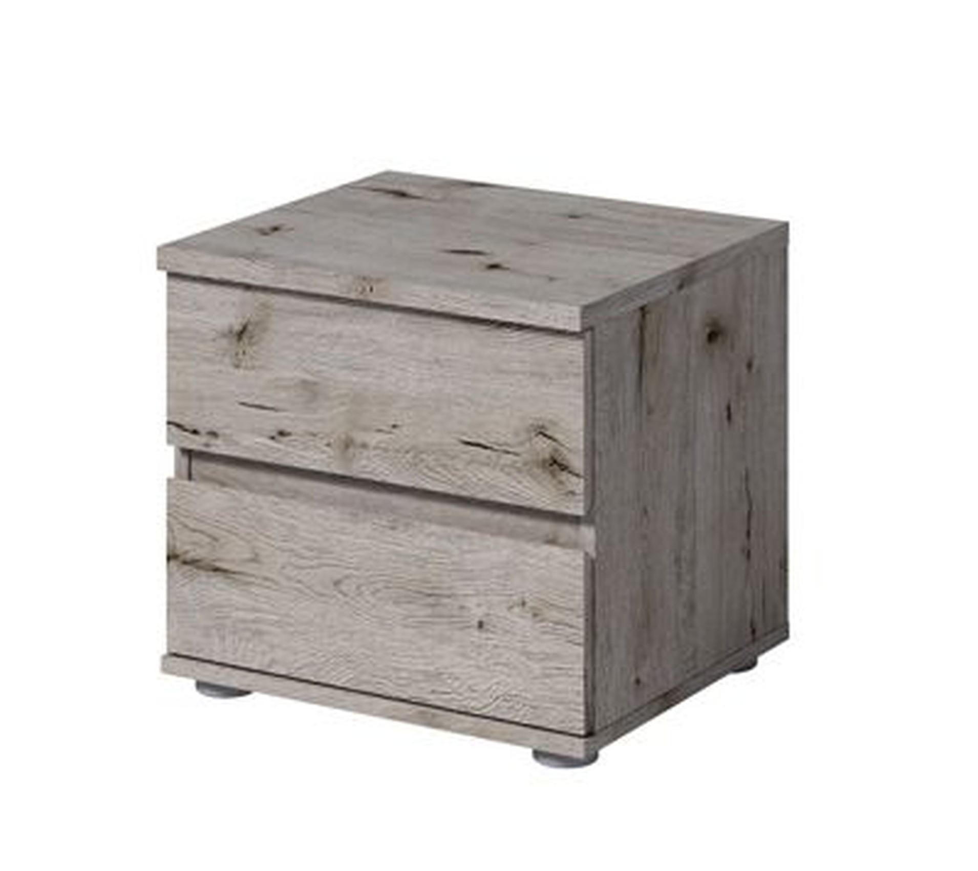 NACHTTISCHE Wellington Eiche 47/43/41 - Grau, Holzwerkstoff (47/43/41cm) - RAUMHIRSCH FURNITURE