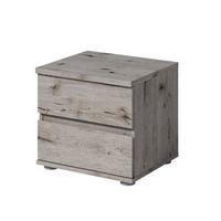 NACHTTISCHE Wellington Eiche 47/43/41 - Grau, Holzwerkstoff (47/43/41cm) - RAUMHIRSCH FURNITURE