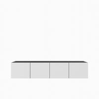LOWBOARD LIVO 200/41/40 cm, Hängender TV-Schrank Anthrazit / Weiß - Anthrazit/Weiß, Holzwerkstoff (200/41/40cm) - MASSENO