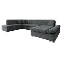ECKSOFA Bergen, Seite: Rechts - Greige/Silberfarben, Holz/Textil (345/76/205cm) - MIRJAN24