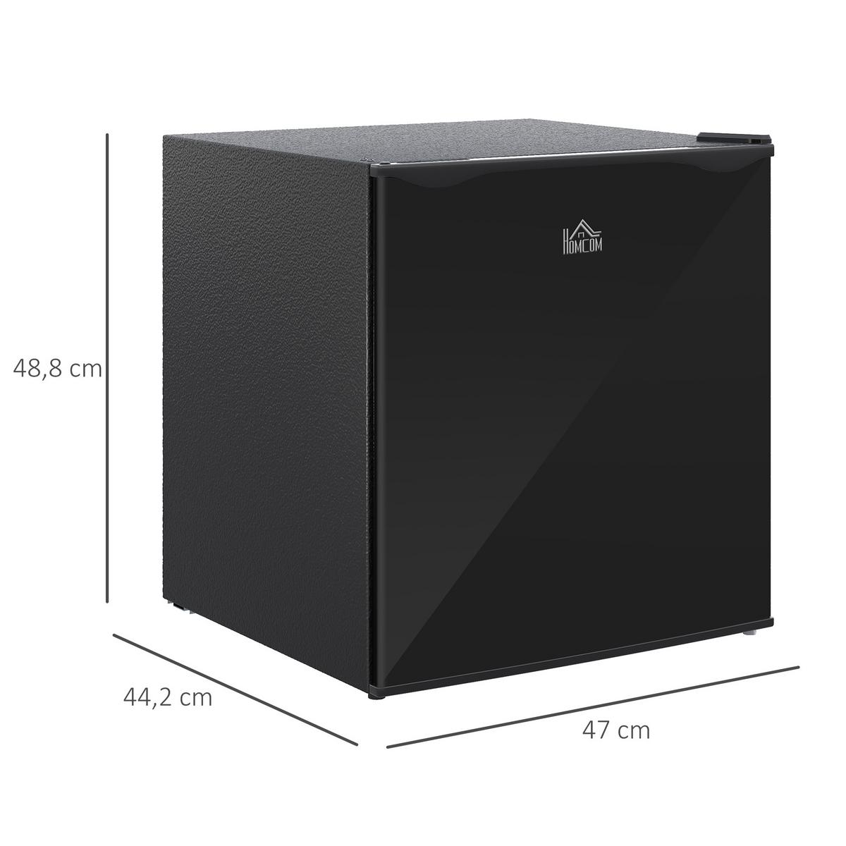 MINI-GEFRIERSCHRANK Stahl Kunststoff Schwarz - Schwarz, Kunststoff (44.2/48.8/47cm) - HOMCOM
