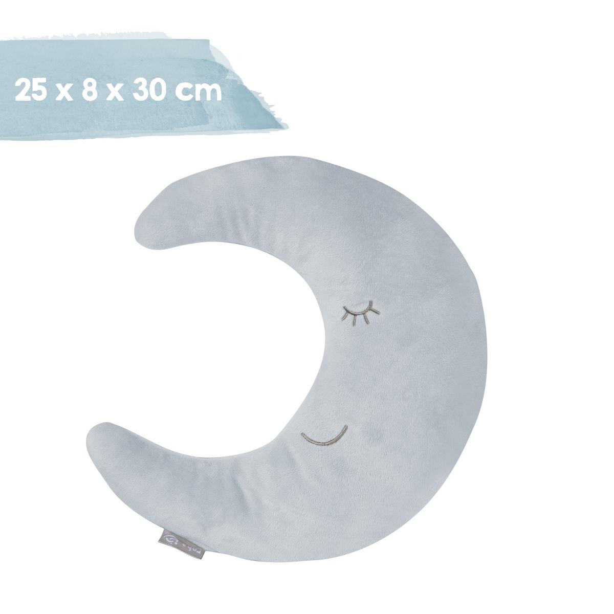 NACKENKISSEN Mond blau - Türkis, Textil (25/8cm) - Roba