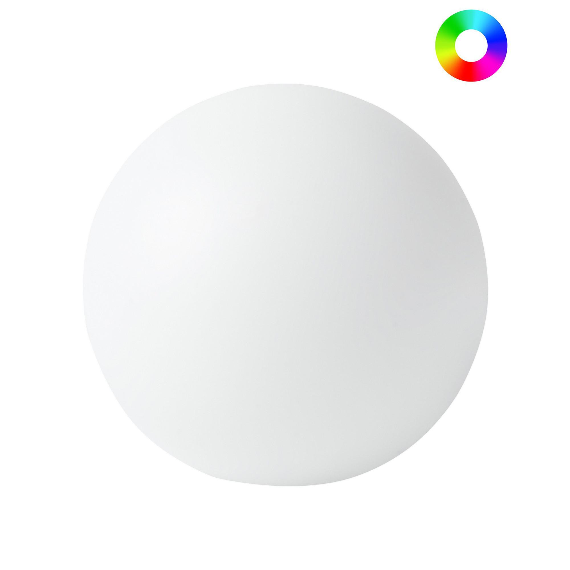 LED- KUGELLEUCHTE Weiß Jocoy - Weiß, Kunststoff (26/26/27cm) - Beliani