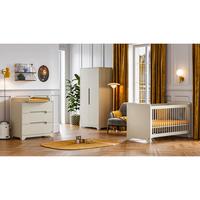 BABYZIMMER 3-teilig Ova Beige - Beige, Holzwerkstoff (124.5/86/65cm) - Petits-meubles
