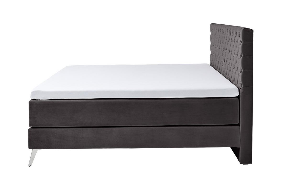 BOXSPRINGBETT SINDAR Anthrazit Webstoff - Anthrazit, Textil (160/200cm) - KAWOLA