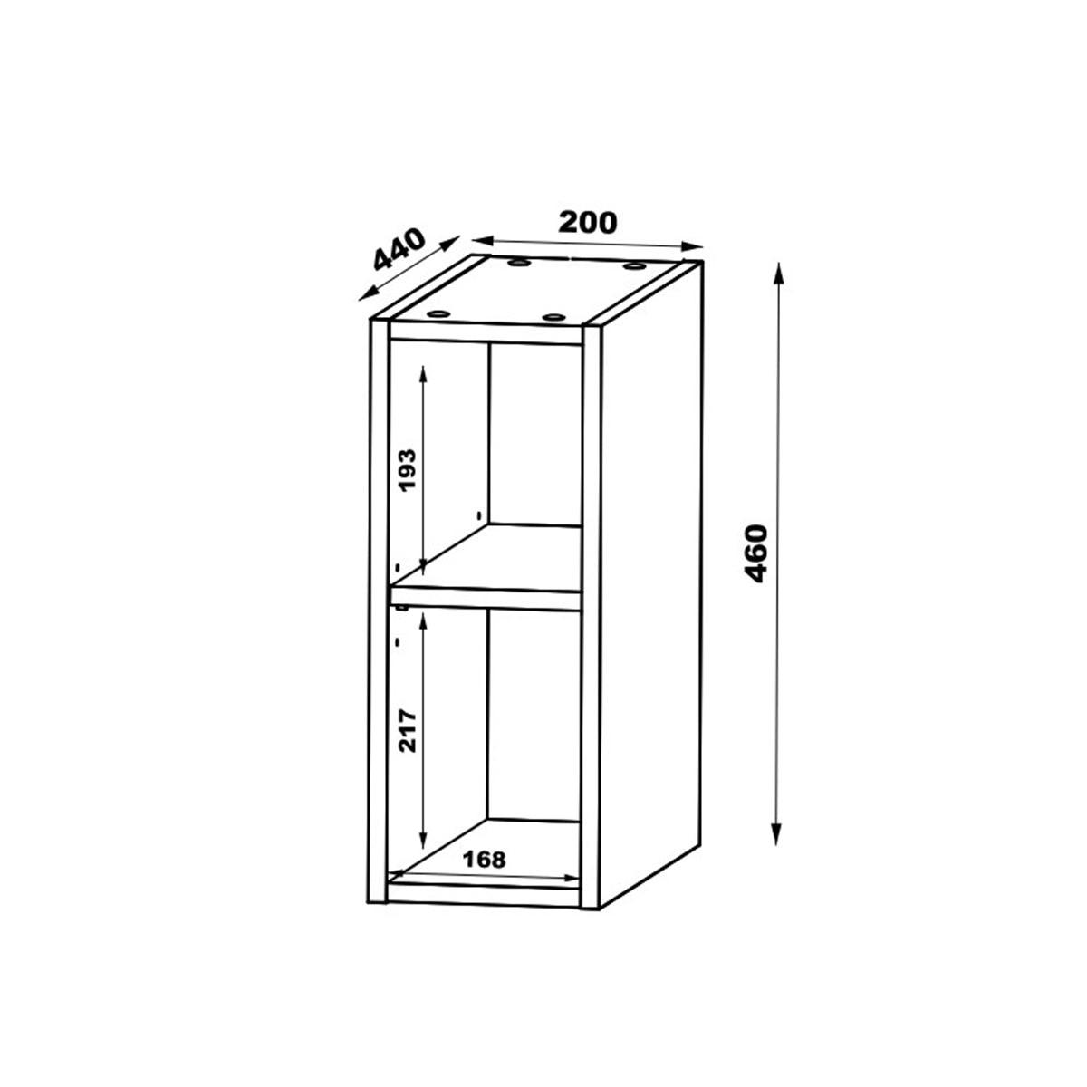 WASCHTISCHUNTERSCHRANK 140.6cm Tao Holz - Braun, Holzwerkstoff (140.6/52.2/46.5cm) - Petits-meubles