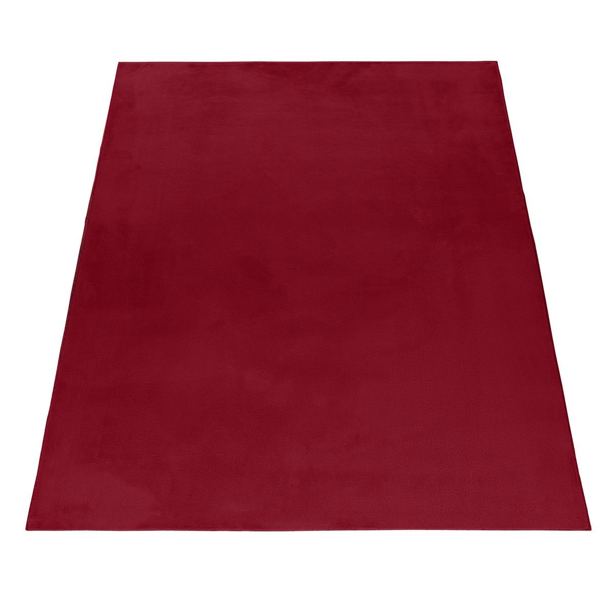 KURZFLORTEPPICH Waschbar NECKAR, einfarbig, aus Polyester, Rot, 120 x 170 cm - Rot, Textil (170/120cm) - KADIMA DESIGN