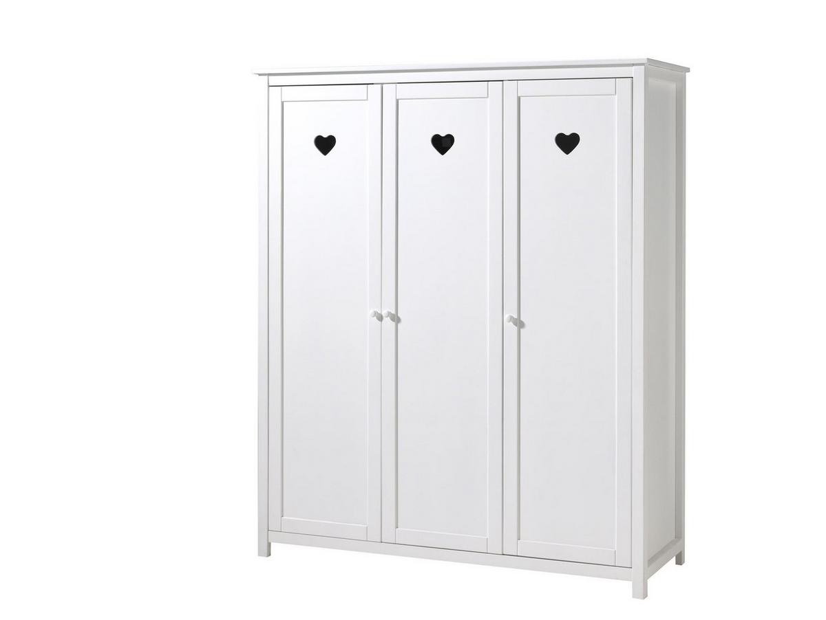 BABYZIMMER SET Kamila 4tlg Weiß Bett Kommode Schrank - Weiß, Holz (57/191/159cm) - 58aufmkessel
