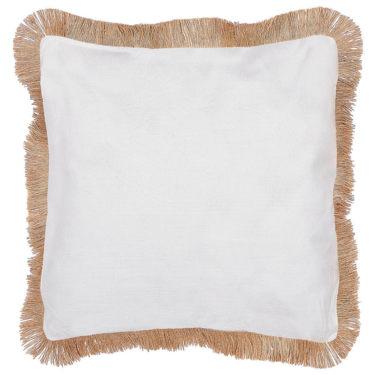 DEKOKISSEN 2er-Set Beige 45/7 cm Agrimony - Beige, Textil (45/7cm) - Beliani