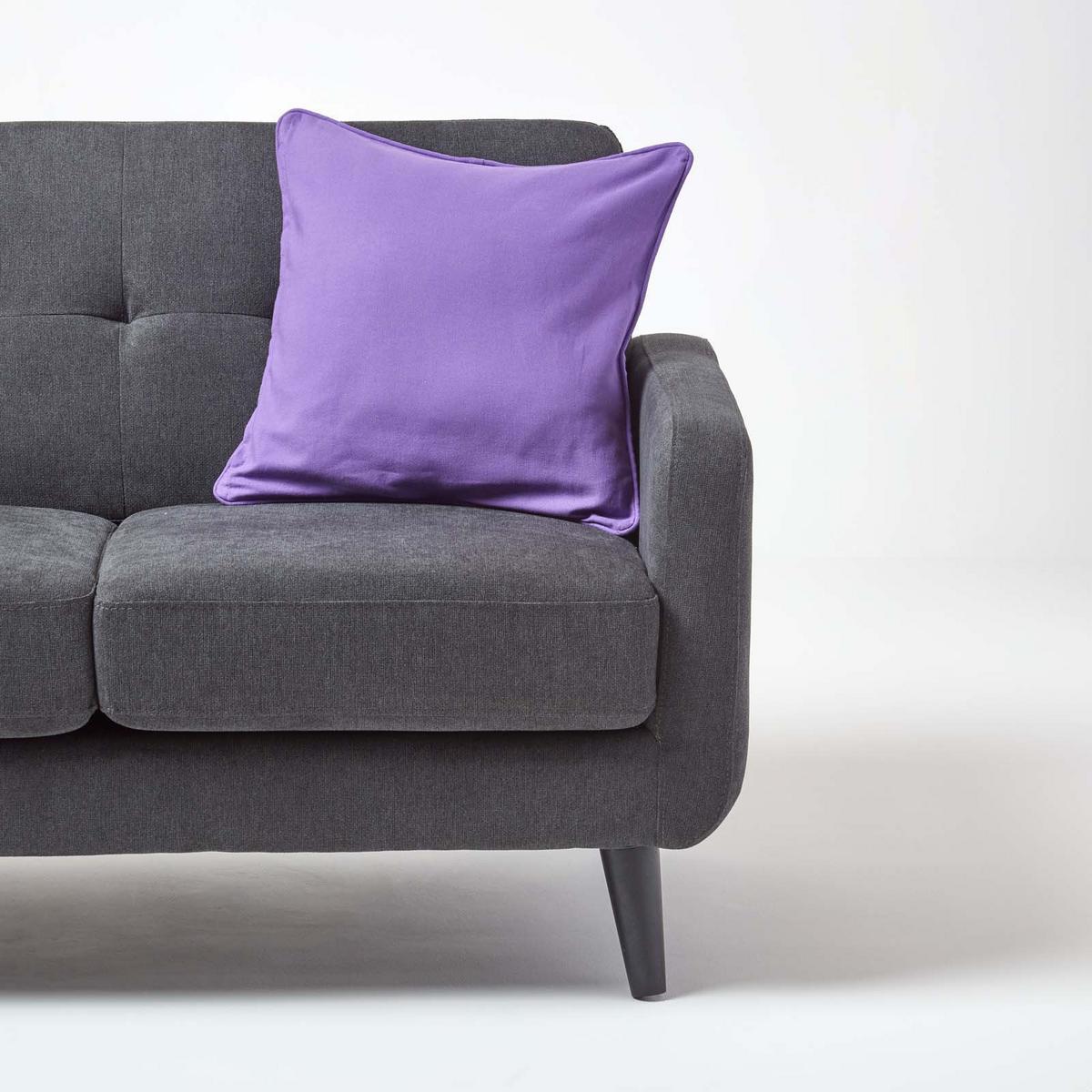 KISSENHÜLLE lila 45/45 cm, 100% Baumwolle - Lila, Textil (45/45cm) - Homescapes