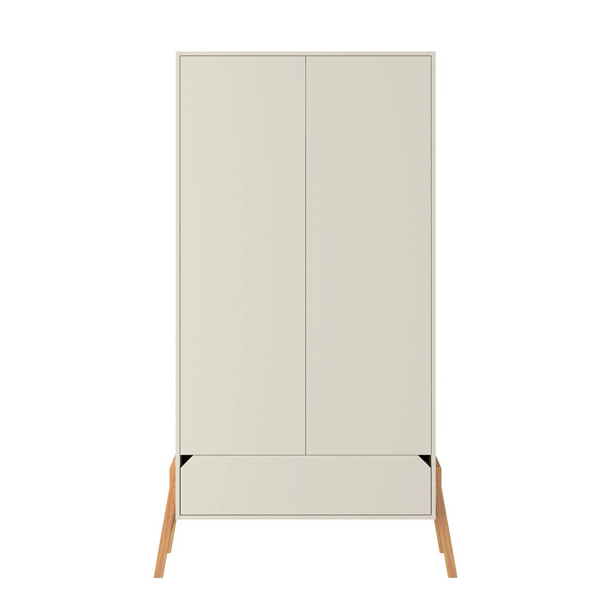SCHRANK 2 Türen Kaschmir - Beige, Holzwerkstoff (117/199/50cm) - Petits-meubles