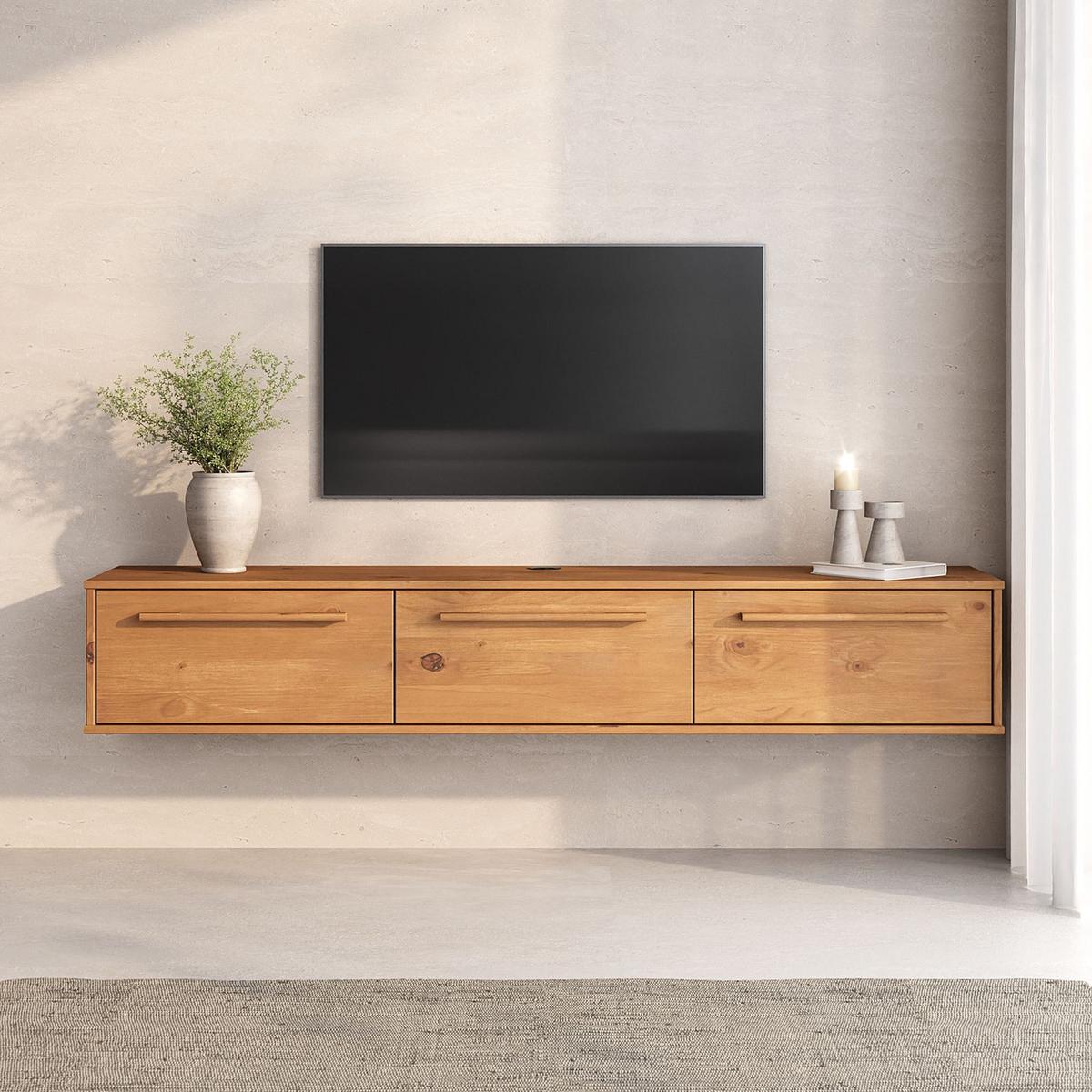 LOWBOARD TECCA Eiche - Eichefarben, Holz (180/30/34cm) - IDIMEX