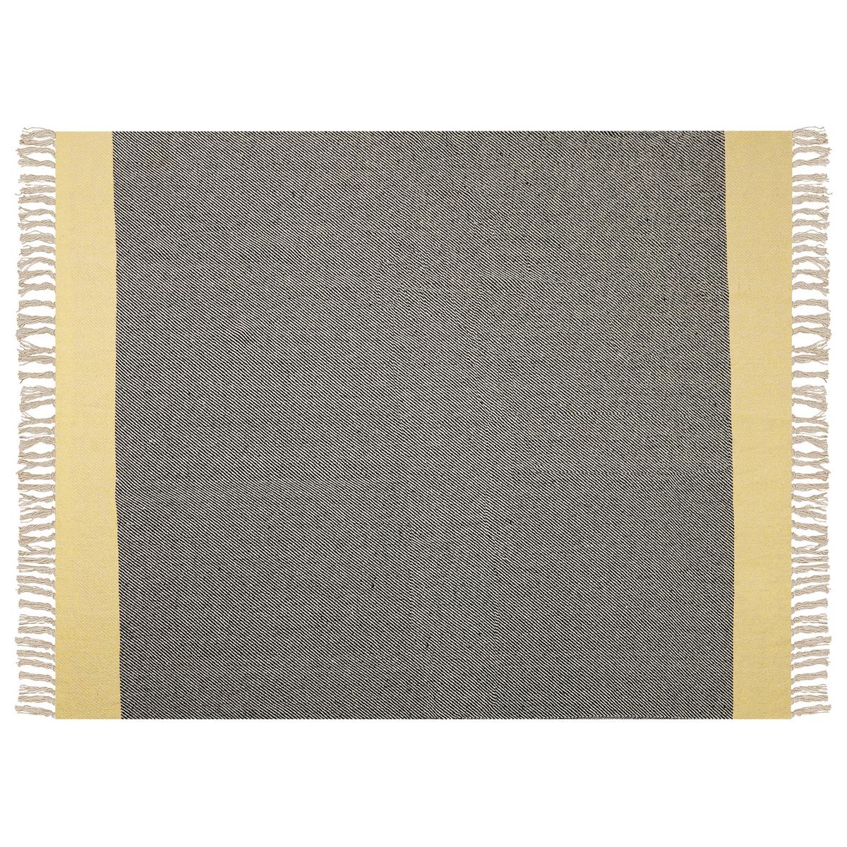 DECKE Dunkelgrau Lapu 125/150 cm - Dunkelgrau, Naturmaterialien/Textil (125/150cm) - Beliani