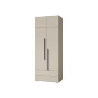 KLEIDERSCHRANK Lorin 2D2S LO02 mit Schrankaufsatz - Kaschmir, Holzwerkstoff (90/236/60cm) - MIRJAN24