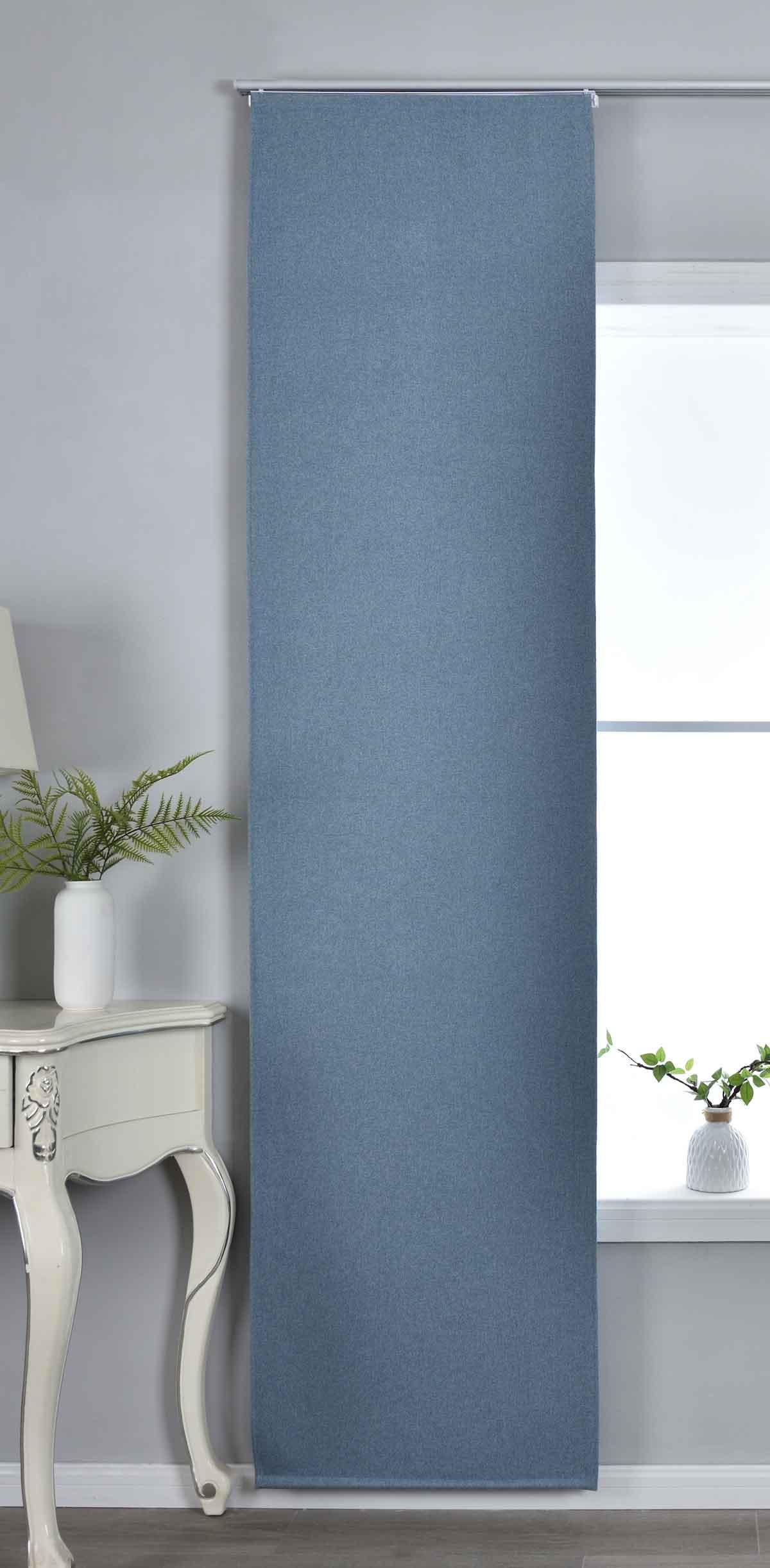 SCHIEBEVORHANG »München Dark« HxB 245x60 cm Blau - Blau, Textil (60/245/245cm) - Gardinenbox