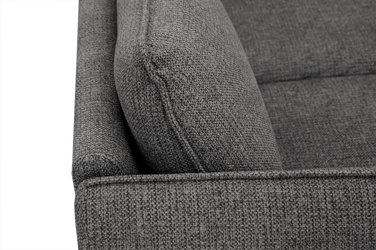 ECKSOFA HOSTEN 4-Sitzer, anthrazit - Anthrazit/Schwarz, Holzwerkstoff/Textil (269/158cm) - Wozimo