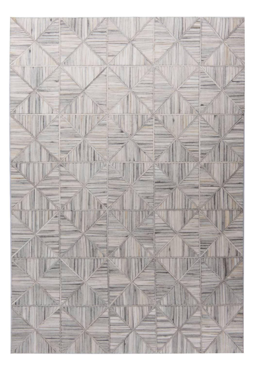 LEDERTEPPICH Kobe 160x230 cm - Weiß, Textil (160/230cm) - THEKO