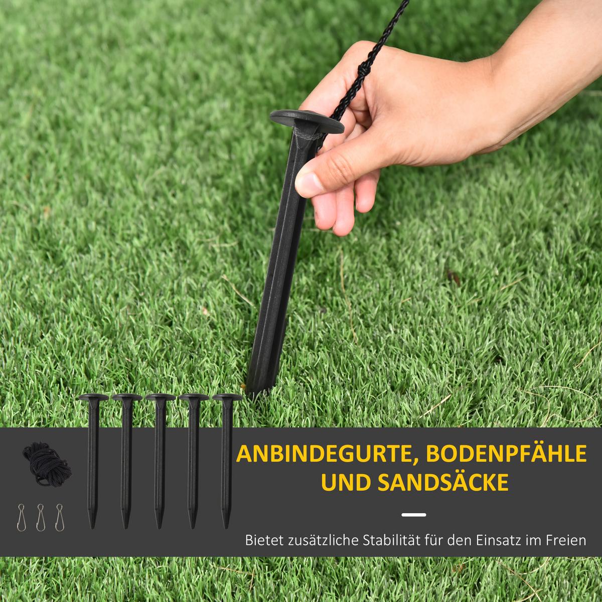 AUFBLASBAR Halloween Baum Gespenst mit LED Module für den Garten Polyester Braun - Braun, Kunststoff (107/274/156cm) - HOMCOM