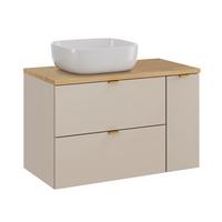 WASCHTISCH 80.6cm Azel Kaschmir - Beige, Holzwerkstoff (80.6/52/46cm) - Petits-meubles