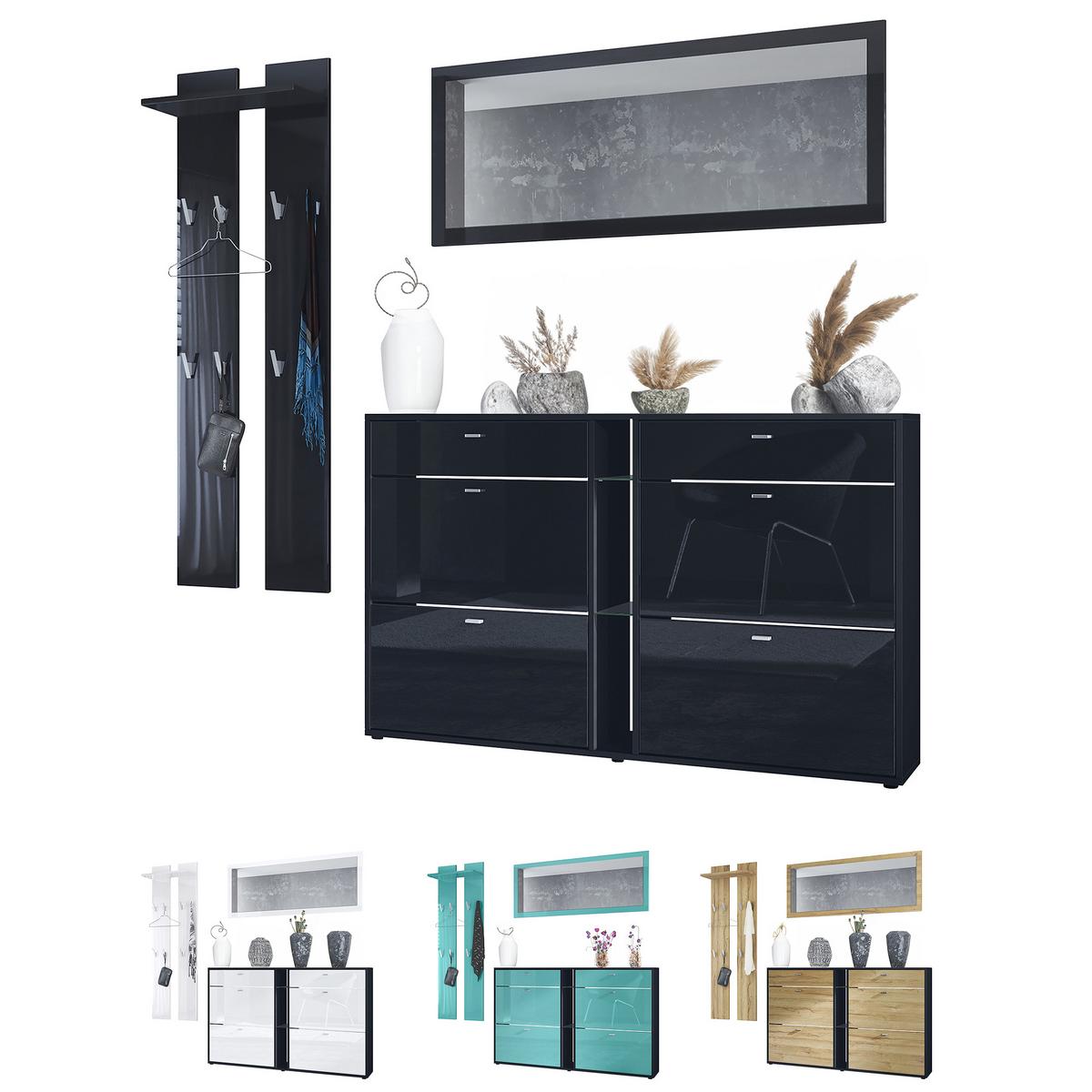 GARDEROBE Orlando Avola-Anthrazit - Anthrazit, Holzwerkstoff (215/210/28cm) - Vladon