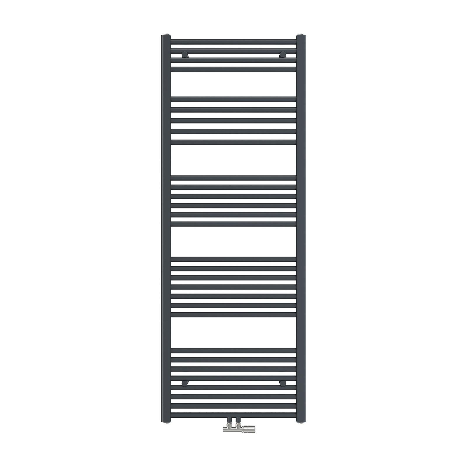 HEIZKÖRPER wasserführender Handtuchheizkörper Anthrazit 160/60/3 cm - Anthrazit, Metall (60/160/3cm) - EMKE