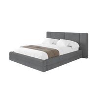 POLSTERBETT mit Bettkasten und Lattenrost, Bett mit Matratze H3/H4 - TEVO 140x200 Dunkelgrau - Graphitfarben, Holzwerkstoff/Textil (140/200cm) - ALTDECOR