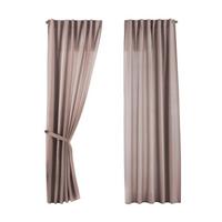 SCHLAUFENGARDINE 2ER SET »Jena« HxB 145x140 cm Taupe - Taupe, Textil (140/145cm) - Gardinenbox