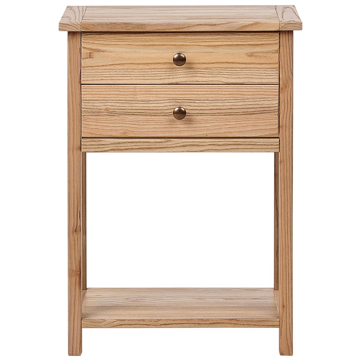 KONSOLENTISCH Sassafrasholz Braun Salton - Braun, Holz (53/74/31cm) - Beliani
