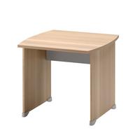SCHREIBTISCH mit Gleitern L80 cm - Französische Herstellung - Eschefarben, Holzwerkstoff (80/80/74cm) - Calicosy