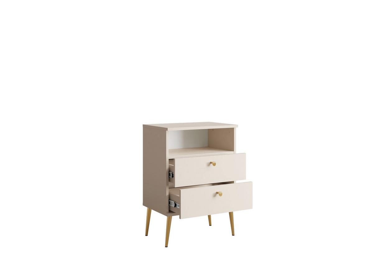 NACHTTISCH Beige 50/69,5/33,9 - Beige, Holzwerkstoff (50/70/34cm) - RAUMHIRSCH FURNITURE