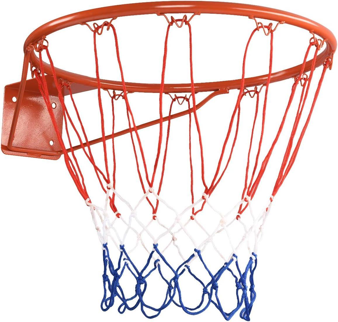 BASKETBALLKORB Rot - Rot, Metall (45/45cm) - COSTWAY