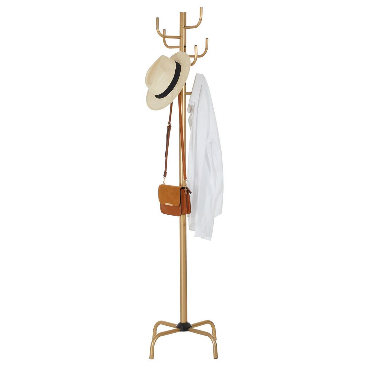 KLEIDERSTÄNDER KAKTUS gold - Goldfarben, Metall (49/177/49cm) - IDIMEX
