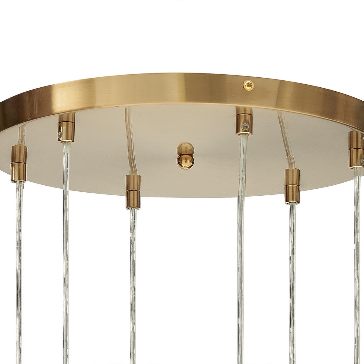 HÄNGELEUCHTE Tooma 35/35/150 cm - Multicolor, Glas (35/35/150cm) - Beliani