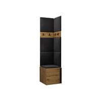 GARDEROBEN-SET Orion XXI - Anthrazit/Eiche Artisan, Holzwerkstoff/Kunststoff (42/186/46cm) - MIRJAN24