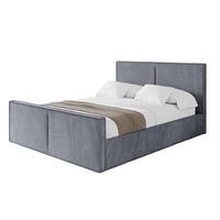 POLSTERBETT mit Bettkasten, Fußteil und Lattenrost, Boxbett ohne Matratze - EMMI-Z 120x200 Grau - Grau, Holzwerkstoff/Textil (120/200cm) - ALTDECOR