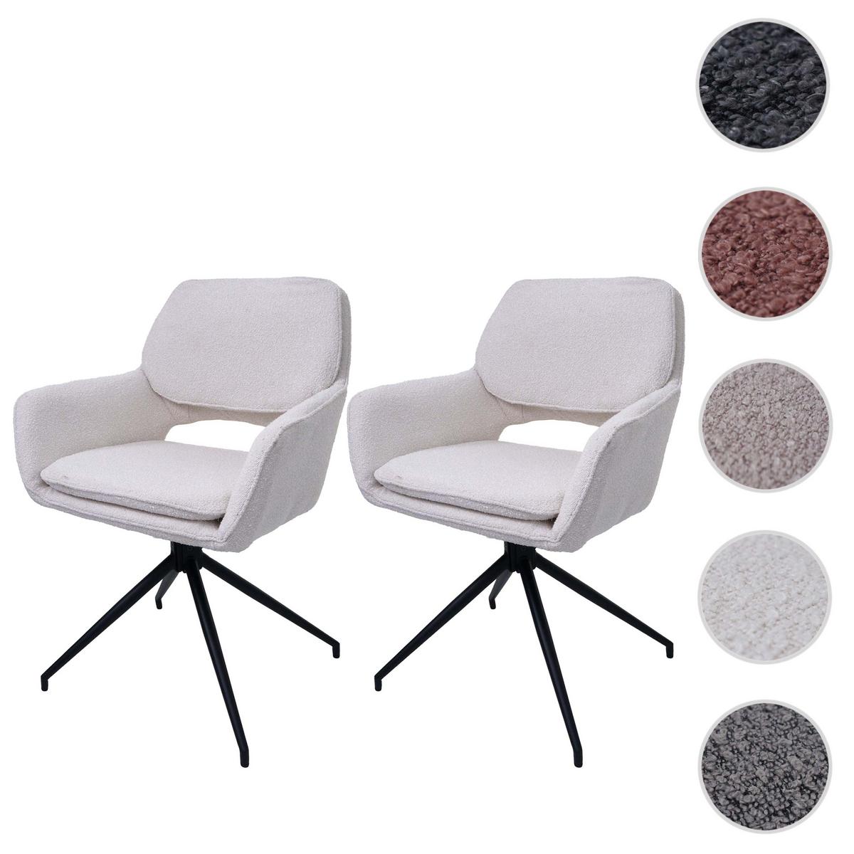 ESSZIMMERSTUHL Cremeweiß 2er-Set - Creme/Weiß, Textil (57/86/61cm) - MCW