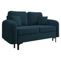 SCHLAFSOFA Venice Small - Blau/Schwarz, Holz/Textil (157/96/94cm) - MIRJAN24