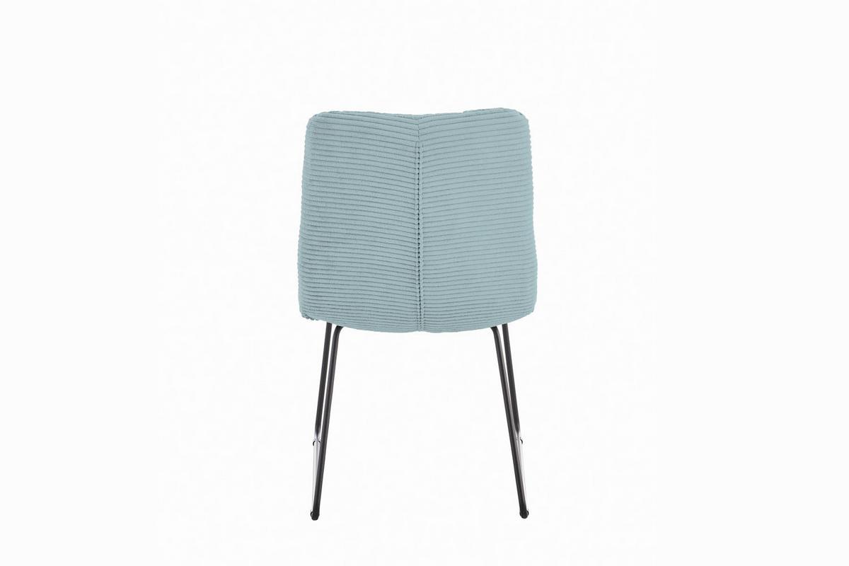 ESSZIMMERSTUHL NEW CHARME Hellblau Cord (1er-Set) - Hellblau, Textil (52/87/66cm) - KAWOLA