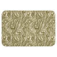 BADEMATTE Abstrakt - Marmor - Grün Badvorleger 90x60 cm - Dunkelgrün, Textil (90/60cm) - OnlyWow
