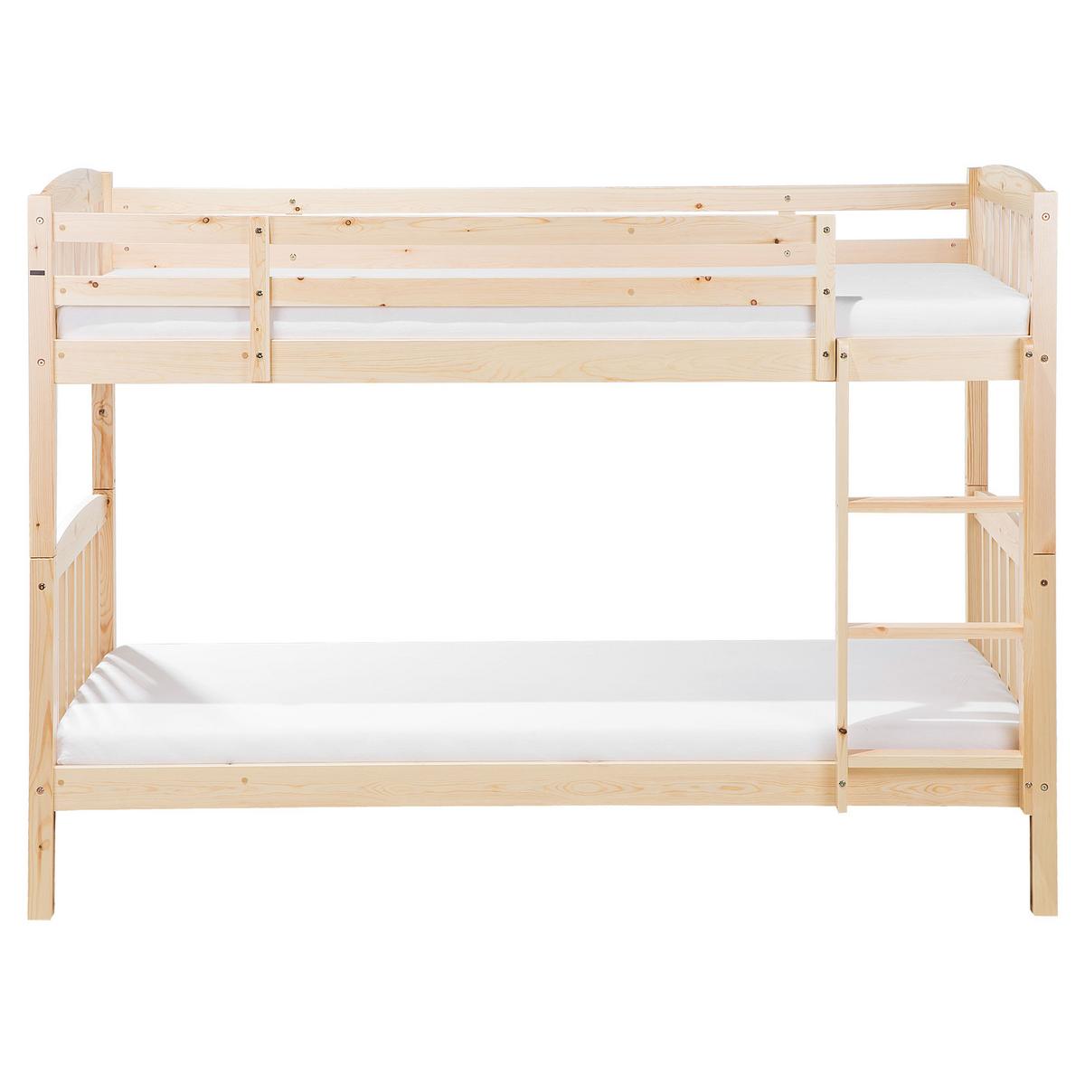 HOCHBETT Heller Holzfarbton 90-200 cm Revin - Eschefarben, Holz (90/200cm) - Beliani