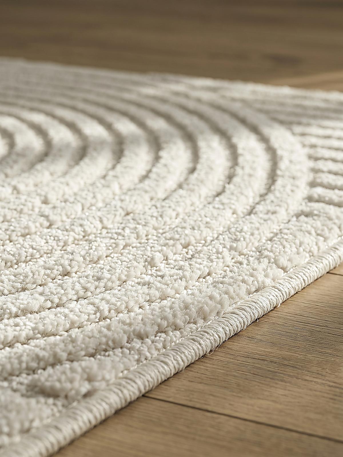 TEPPICHLÄUFER Geometrisch CETINA Polypropylen Creme 80 x 300 cm - Beige, Textil (80/300cm) - KADIMA DESIGN