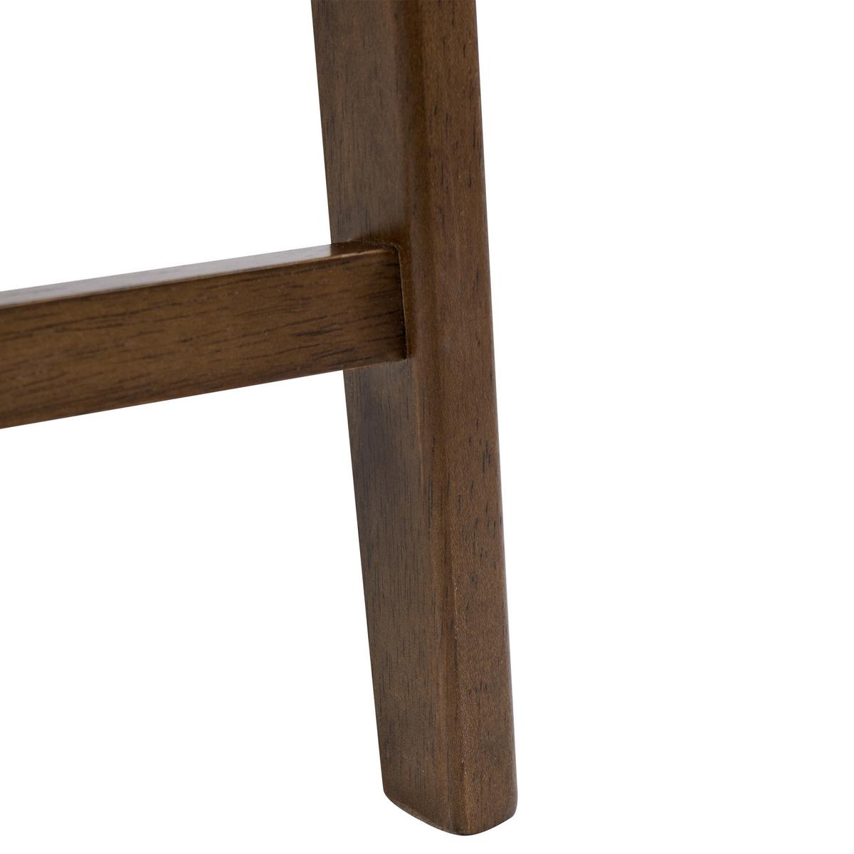 BARSTUHL 2er-Set Dunkelgrün/Braun Lilly - Braun/Grün, Holz (52/87/60cm) - Beliani