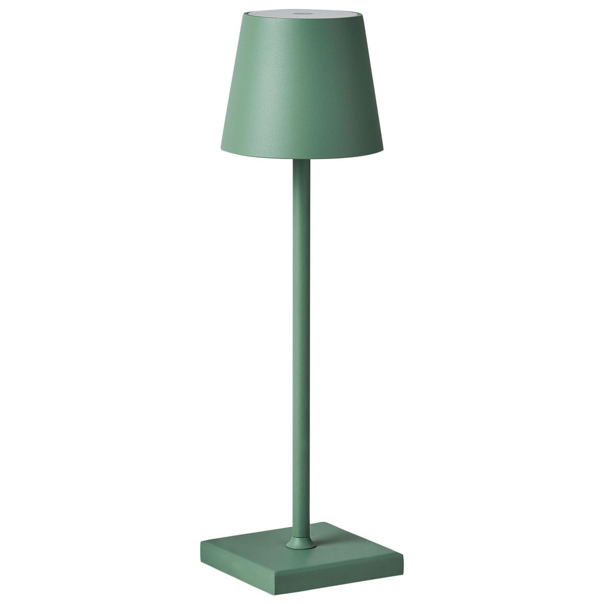 LED-TISCHLEUCHTE Grün Baceiro - Grün, Metall (10/10/38cm) - Beliani