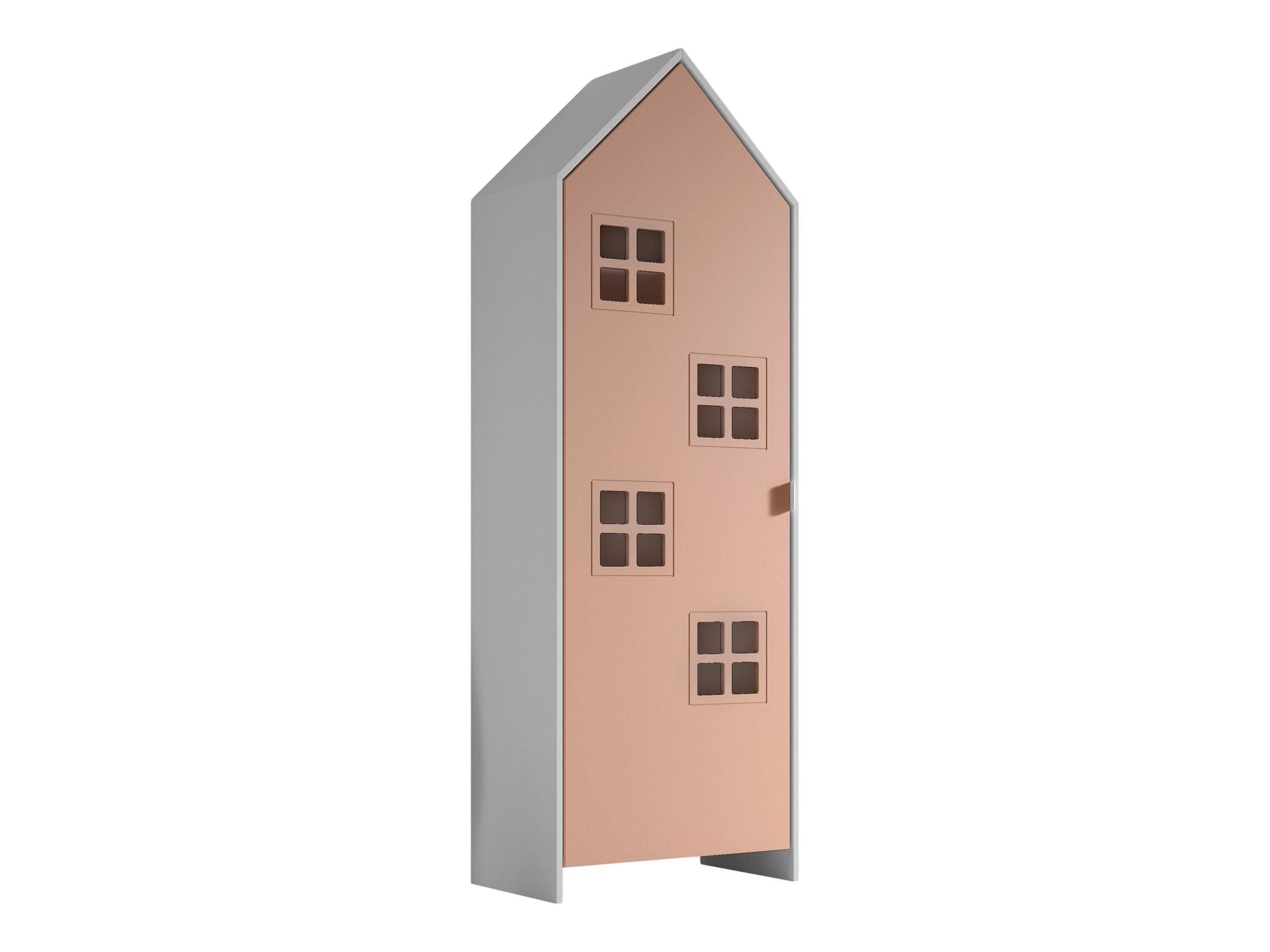 REGALSCHRANK Kania 58x37x171 MDF Weiß/Pink - Pink/Weiß, Holzwerkstoff (58/171/37cm) - 58aufmkessel