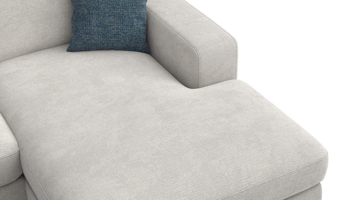 ECKSOFA OTTO 4-Sitzer, creme - Creme/Schwarz, Holz/Textil (279/159cm) - Wozimo