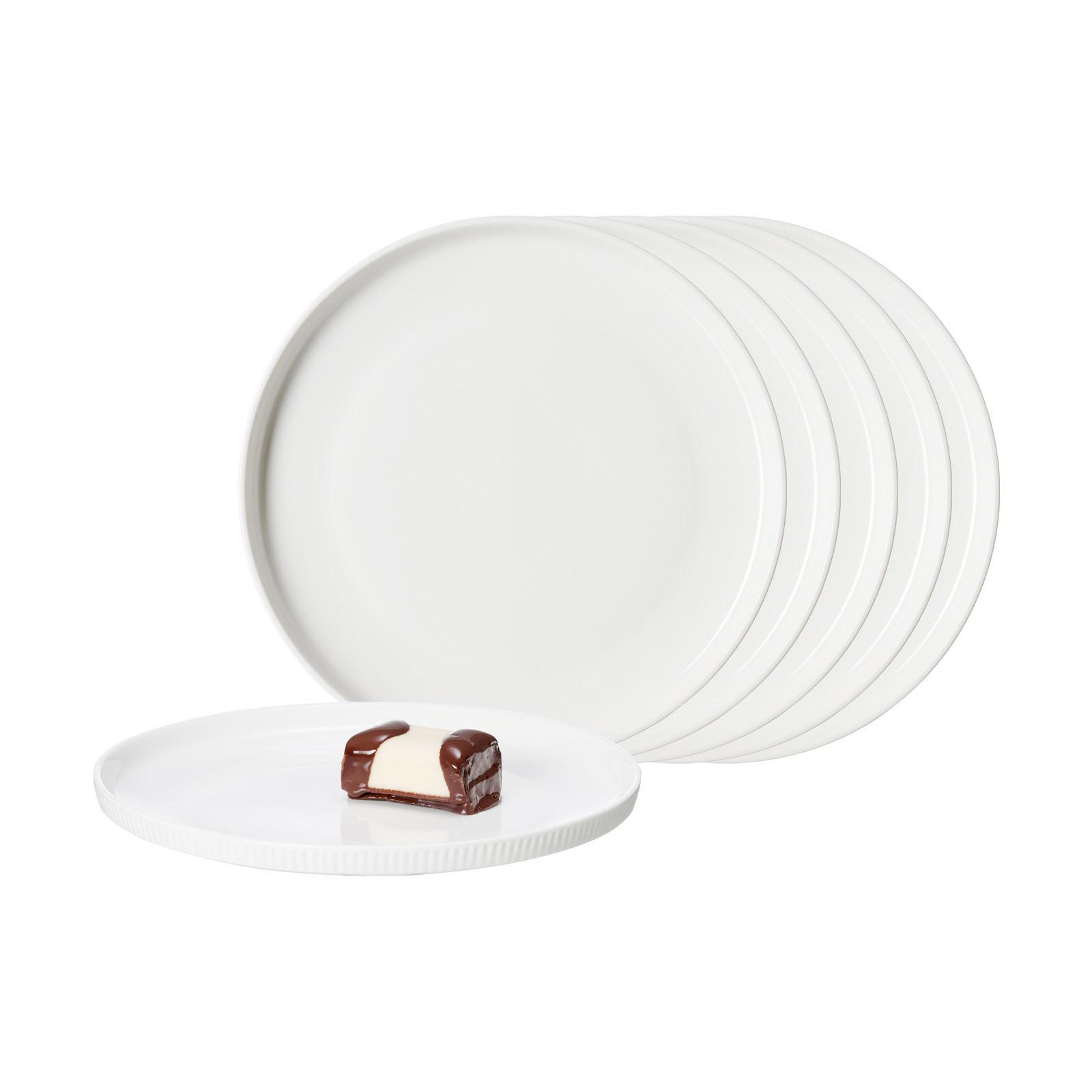 DESSERTTELLER Kelly weiß ø 21 cm 6er Set - Weiß, Keramik (21cm) - Ritzenhoff Breker