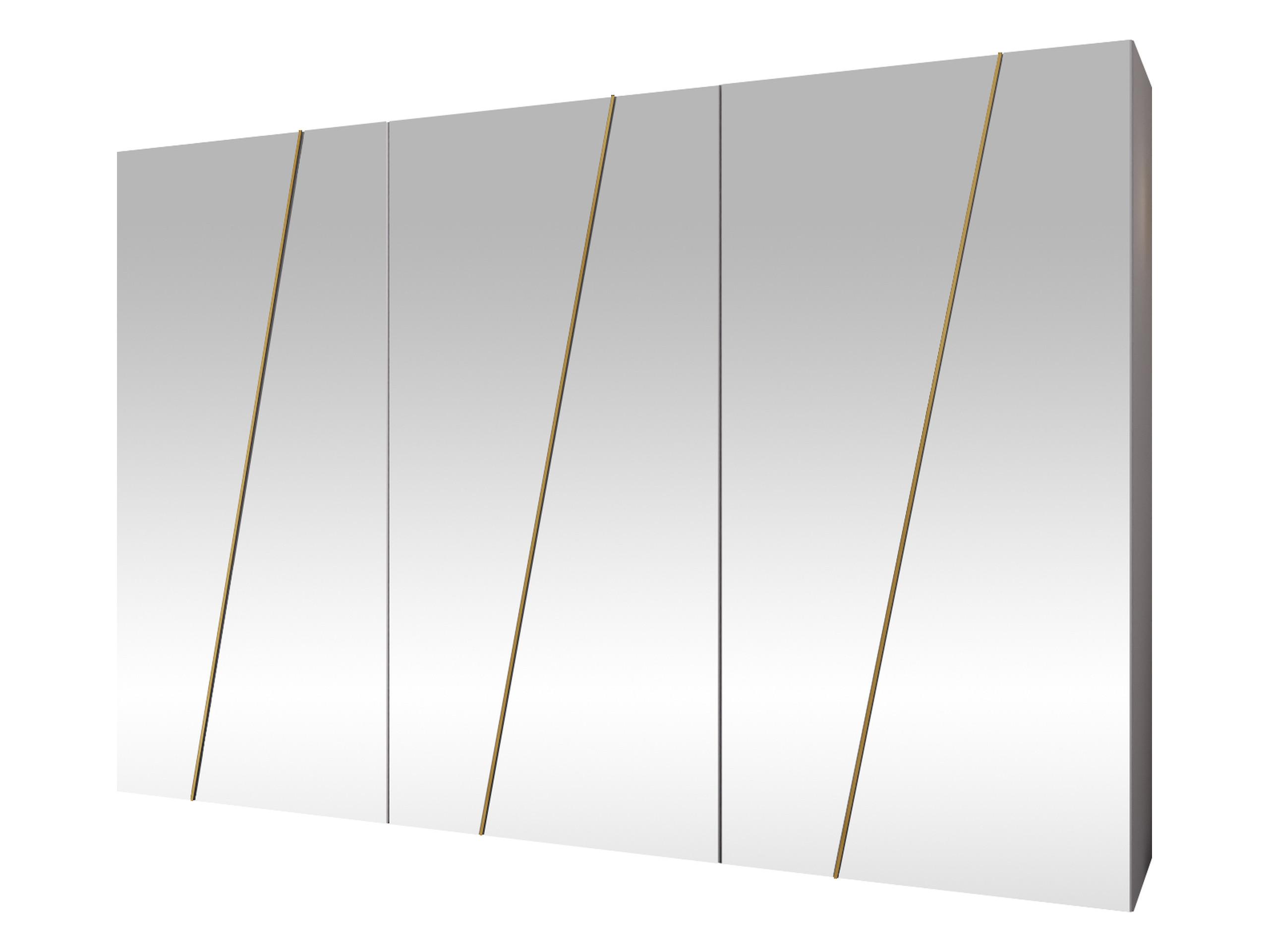 DREHTÜRENSCHRANK Zen 6L 300 cm - Goldfarben/Schwarz, Holzwerkstoff/Kunststoff (300/202/50cm) - MIRJAN24